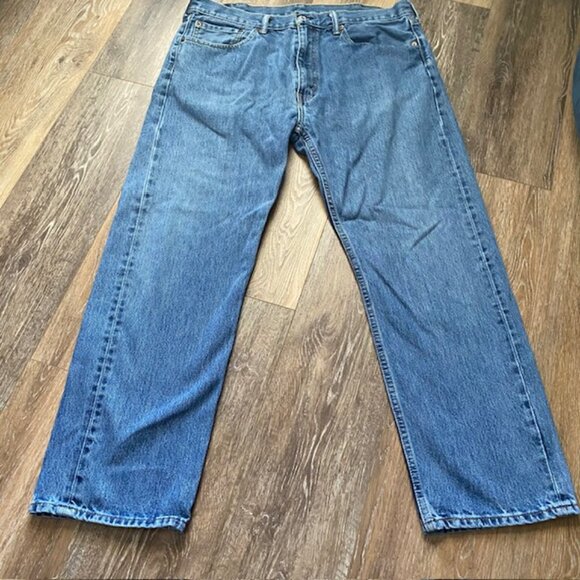Levi’s 505 Men’s Jeans 38" Blue Straight Leg Classic Fit Cotton Denim - Picture 3 of 12